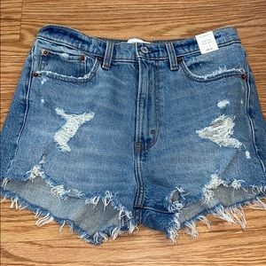 Abercrombie and Fitch high rise Mom Shorts